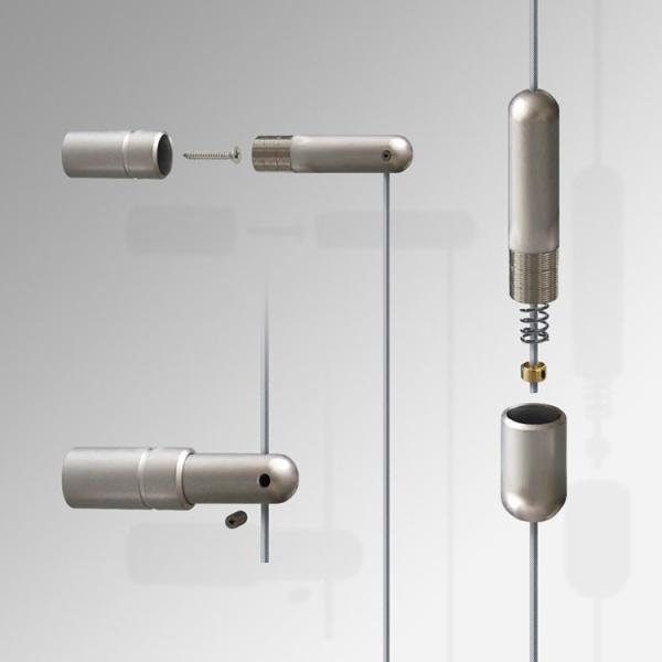 Quality Ceiling Rail Hanging System Stainless Steel Wire Ceiling Wall Wire Picture Hanging Kit for sale