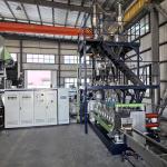 Co Rotation Twin Screw Extruder Plastic Pelletizing Machine For Compounding And