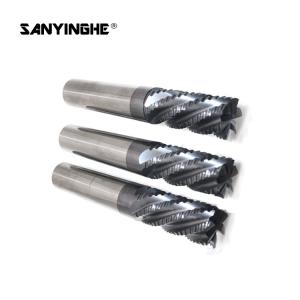 China 4 Flute 10mm Roughing T Slot End Mill Milling Cutter Flat Blade Thread Cutting Tool on sale
