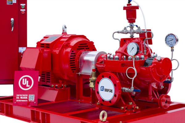 Quality NFPA20 Standard Diesel Engine Driven Fire Pump 415 Feet With Air / Water Cooling System for sale