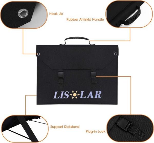 Quality Multi Functional Solar Folding Bag Handbags Lightweight Foldable 100W Solar Panel for sale