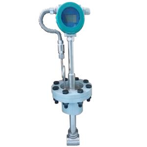 China Insertion Type Vortex Type Flow Meter Temperature Pressure Compensation With Modbus RS485 on sale