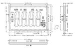 Transimissive Transflective Reflective 7 Segment LCD Display STN LCD Meter
