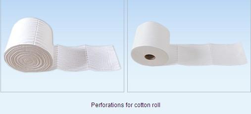 Quality Length  100sections  Width 120mm Perforation For Cotton Roll for sale