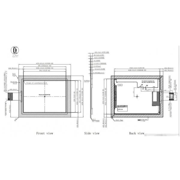 15 Inch Capacitive Touch Panel Screen TFT Projected With Microchip Controller IC