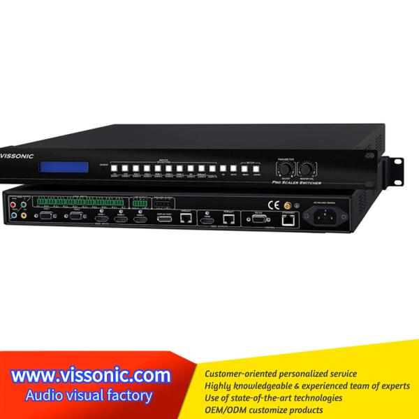 Quality Multi Type Signal Input Hdmi Scaler Switcher For Multi Media Conference Room / Schools for sale