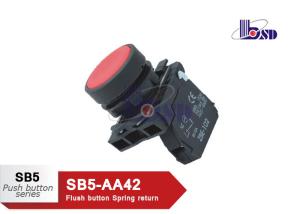 Buy cheap Flat Red Push Button Switch SB5 Series / 660V Push To Break Switch product