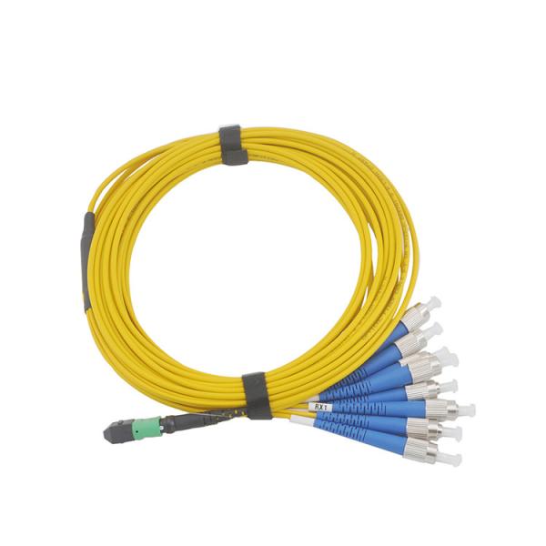 Fanout MPO Patch Cord FTTB Optic Fiber Patch Cord LC 24 Cores Fiber Connector