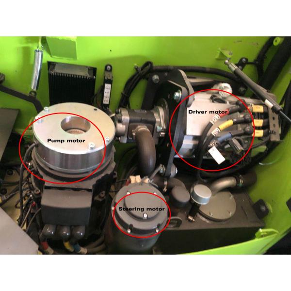 High Lifting Height 12m 2 Ton Reach Forklift with 122mm Fork Width AC Motor Powered