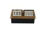 Brushed Metal Face Floor Mounted Pop Up Box