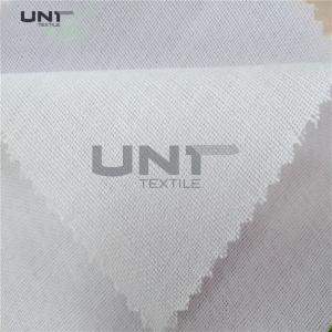 Buy cheap Soft Fusible Interlining Woven Interlining Adhesive 120gsm PES / LDPE Fusing product