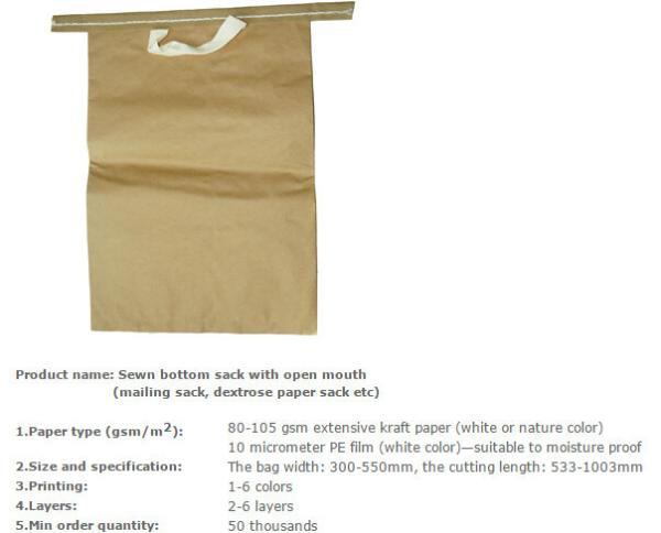 Quality Multiwall paper sack, Medicine packing bag, Maltitol crystal packing bag, Mail paper bag, Grain packing sacks for sale