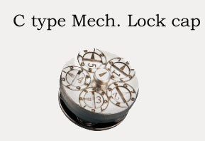 1108 Magnetic Lockable Brass Valve Multi-turn Metal to Metal Stop Type F x F Threaded with Three Lock Caps for Option