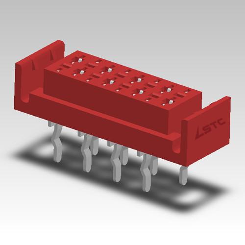 Quality 1.27mm Micro Match Connector , Amp Header Connector DIP Type Wear Resistant for sale