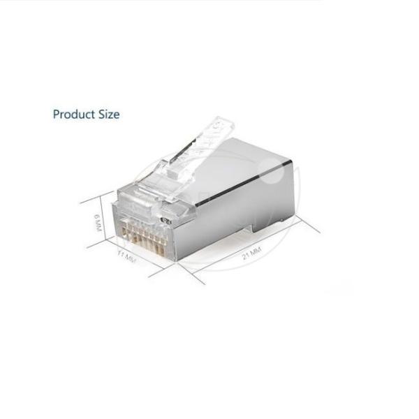 8P8C CAT6 Network Cable Accessories Gold Plated Ethernet Cable Connector