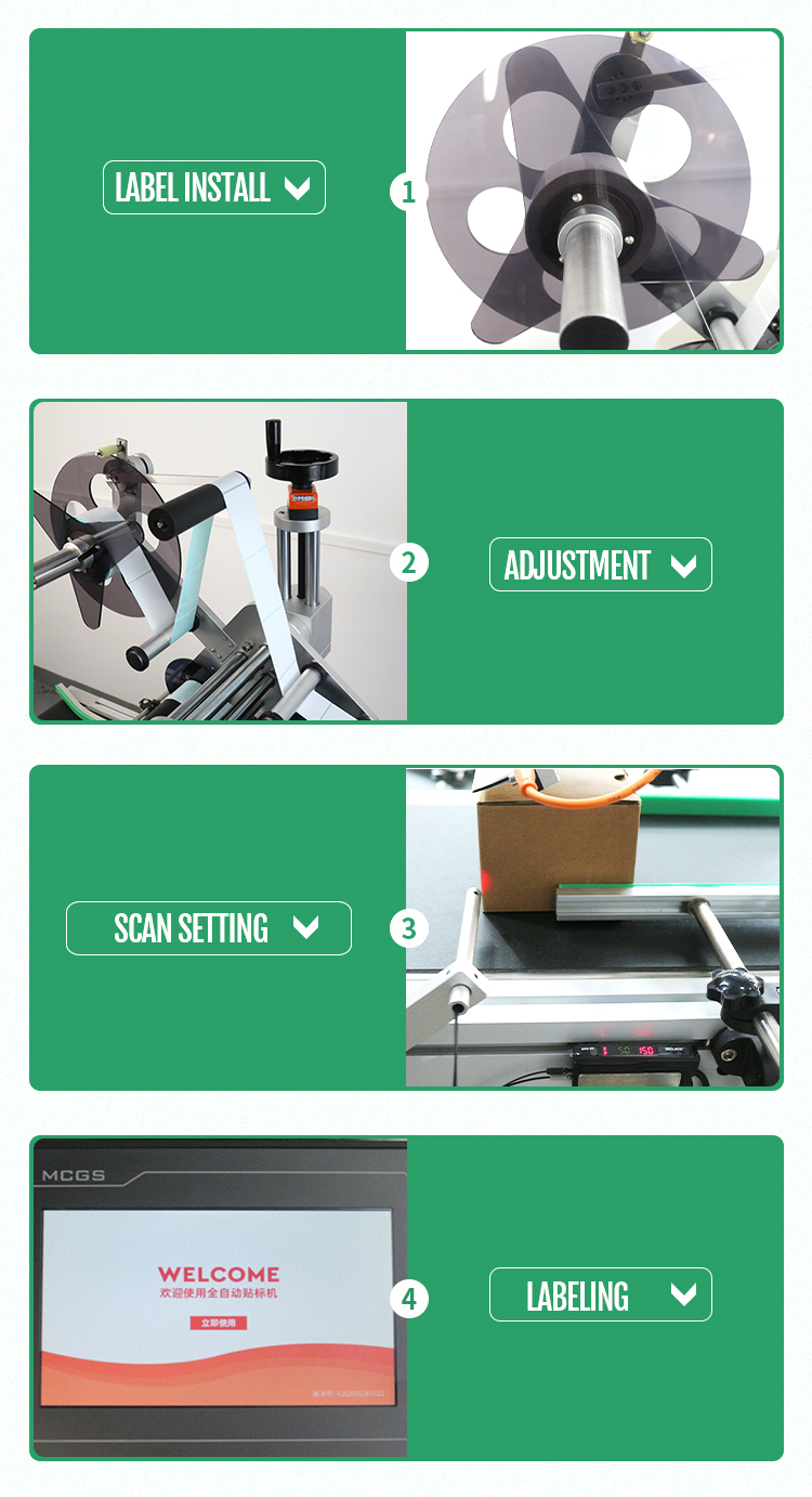 Label Machine Automatic/Flat Labeling Machine with Encoder Driven by Electric 150 KG