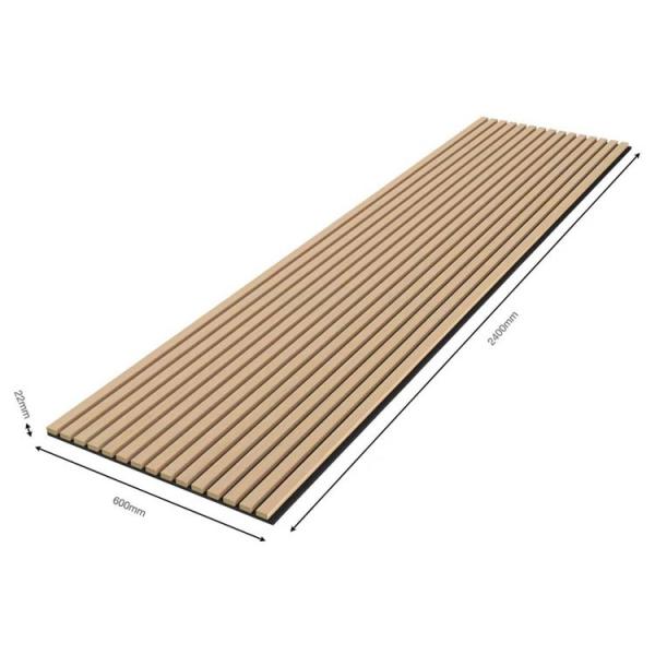 Wood Veneer Luxury Acoustic Panels Fabric Wooden Grooved Fluted