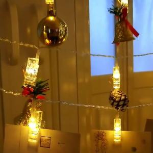 China Battery Powered LED String Light Fairy Lamp Household Unique Card Photo Clip Holder Christmas Supply for Christmas on sale