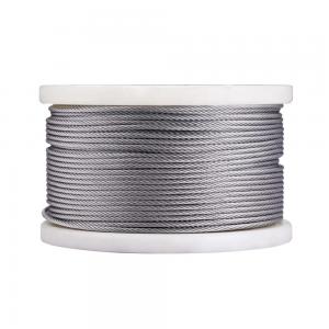 Buy cheap Non-Alloy T316 Stainless Steel 1/4 Aircraft Deck Railing Cable 7x19 250FT Wire Rope product