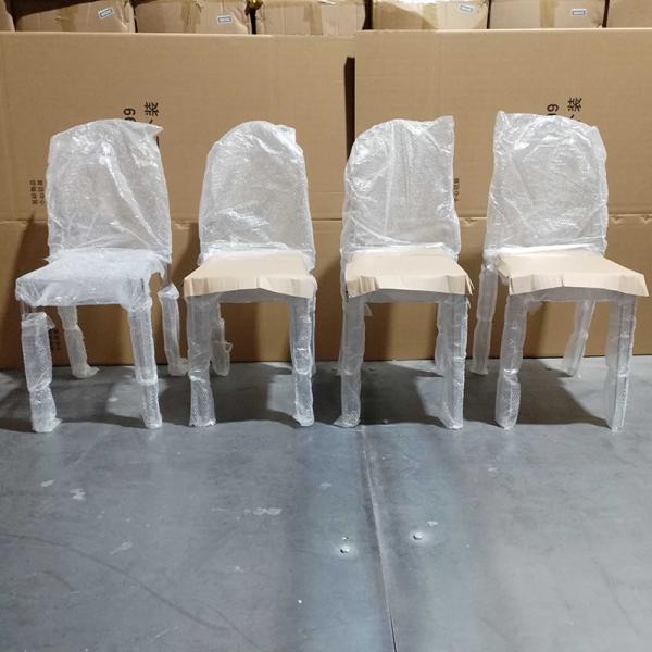 Polypropylene Transparent Chiavari Chairs Champagne Clear Acrylic Chiavari Chairs