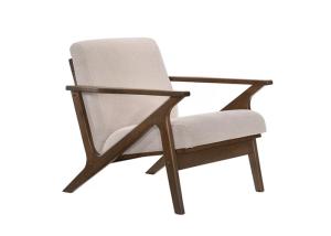Buy cheap Antique Furniture Solid Rubber Wood Armchair Mid Century Modern Style Single Sofa product