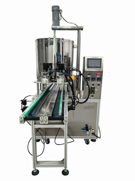 Quality Servo Double Head Filling Machine For Creams 5KW 80L Drum Volume for sale
