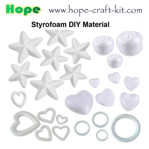 EPS Styrofoam Foam Eggs Stars Styrofoam Animal Fruit for Kids Hobbies DIY Material and Christmas Wedding