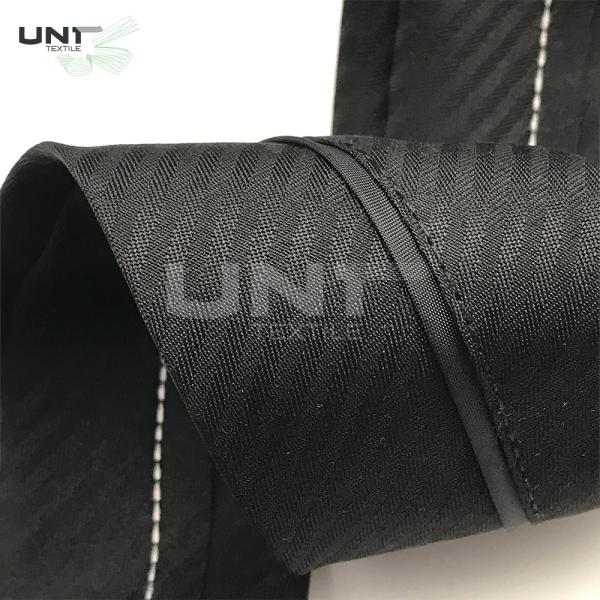 Quality Custom Webbing Trouser Elastic Waistband Fabric 100% Polyester Material For Pants for sale