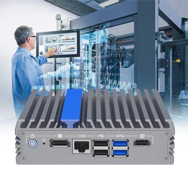Quality Fanless Mini PC N100 12th Gen Alder Lake CPU 4 Lan Firewall Computer for sale