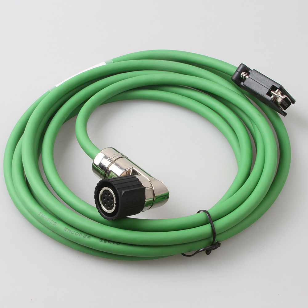 V90 6FX3002-2DB10 Encoder Cables Servo Motor Connector Plug with Green Cable Fixed Installation