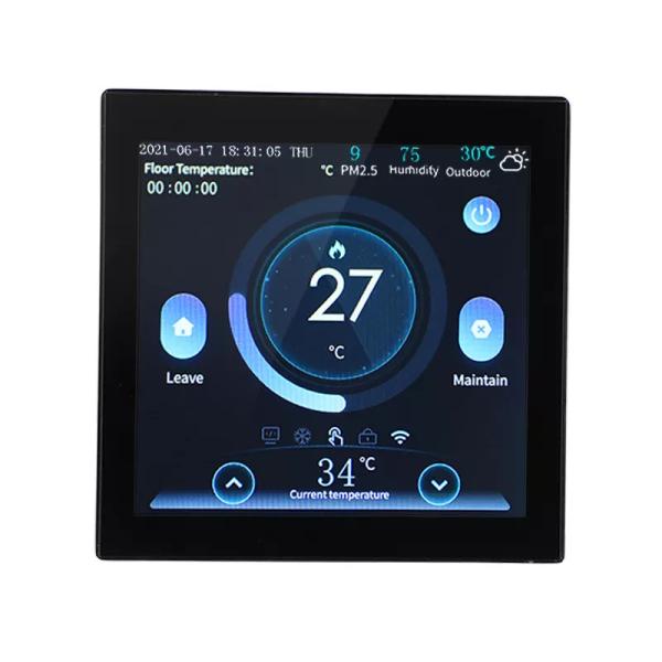 Gas Furnace Underfloor Heating Tuya Wifi Smart Thermostat With Color Screen