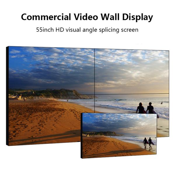 Digital Signage Video Wall Screens , Indoor Advertising Display 4 Screen Video Wall
