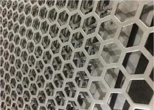Hexagonal Perforated Metal Mesh 0.5-8mm Thickness For Architectural Applications