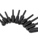1/4" Shank Rotary Rasp File Rasp Burrs 5 PCS/Set Round Wood Drilling for