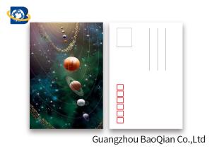 Amizing Design Star 3D Lenticular Postcards With Two Side CMYK UV Offset Printing
