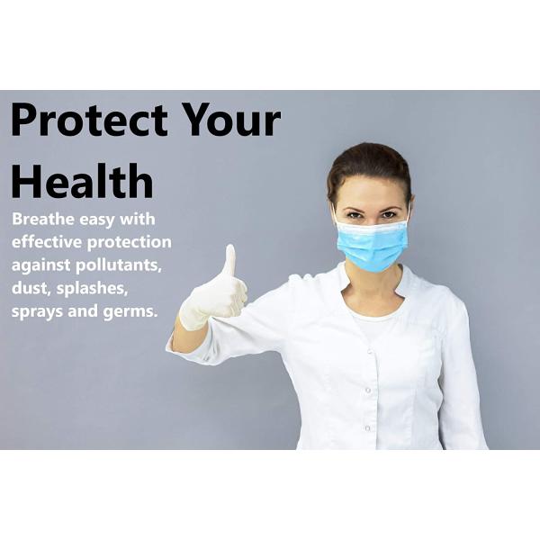 3 Ply Ear-Loop Non Medical Protective Face Mask With Skin Friendly Suitable For Indoor And Outdoor Activities