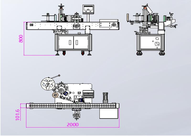 User-Friendly Full-Automatic Round Bottle Positioning Labeling Machine for Cartons
