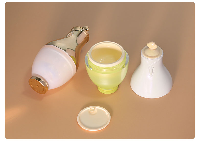 Plastic Skincare Cream Jar Customized Face Cream Container Cosmetic For Whitening Face Cream Set