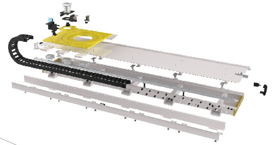 IRB1410 IRB1200 Robot Replacement Parts 2500kg Load Robot Rail System