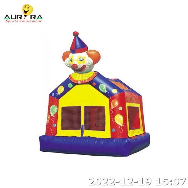 Quality Mini Bounce House Inflatable Kids Clown Air Bouncer Jumping House Outdoor Games for sale