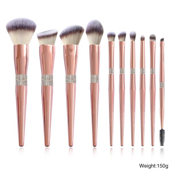 Quality Custom Label Fluffy Makeup Brush Set 14pcs With OPP Bag for sale