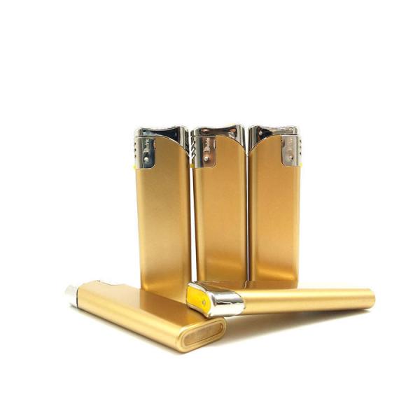 Wholesale Fresh Solid Color Briquet Plastic Electric Lighter for Promotion