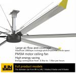 Natural Breeze System with Large Industrial HVLS Ceiling Fan