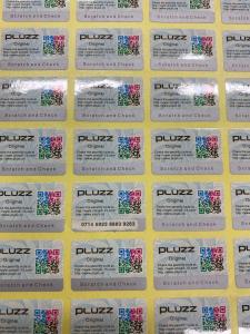 Buy cheap Custom Waterproof QR Code Security Labels Die Cut Roll Paper Carton Packed product