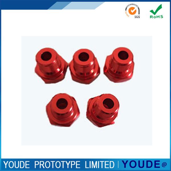 Quality CNC Machining Rapid Prototyping Services Aluminum Part Red Anodizing for sale