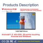 75'' UHD LED Interactive Board Whiteboard Smart Board For Class