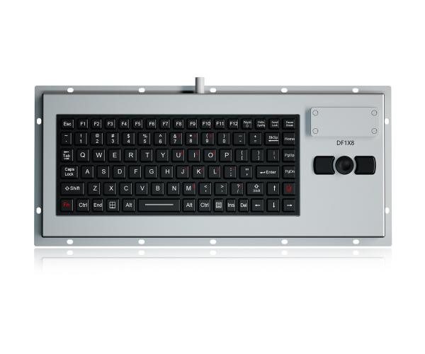 89 Keys Military Keyboard IP67 Dynamic Sealed And Durable Embedded Silicone
