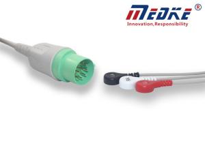 Buy cheap TPU Jacket Nihon Kohden Round 11pin TEC-552 ECG Patient Cable product