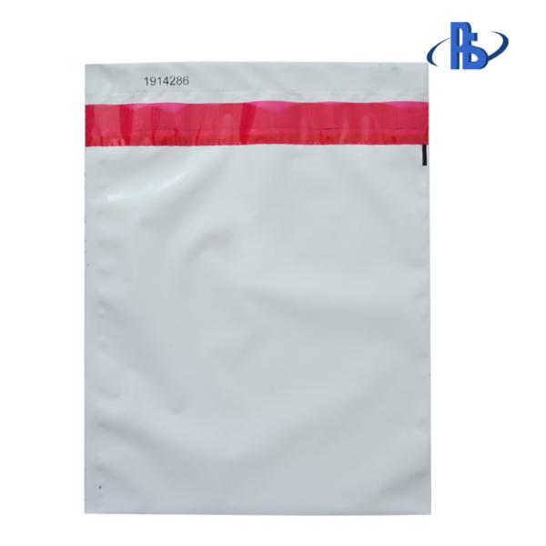 One Time Use Self Adhesive Bags , LDPE Secure Tamper Evident Bag
