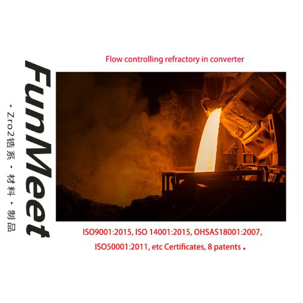 Zirconia Insert , Ring of Slide Gate Plate For Convertor & EAF